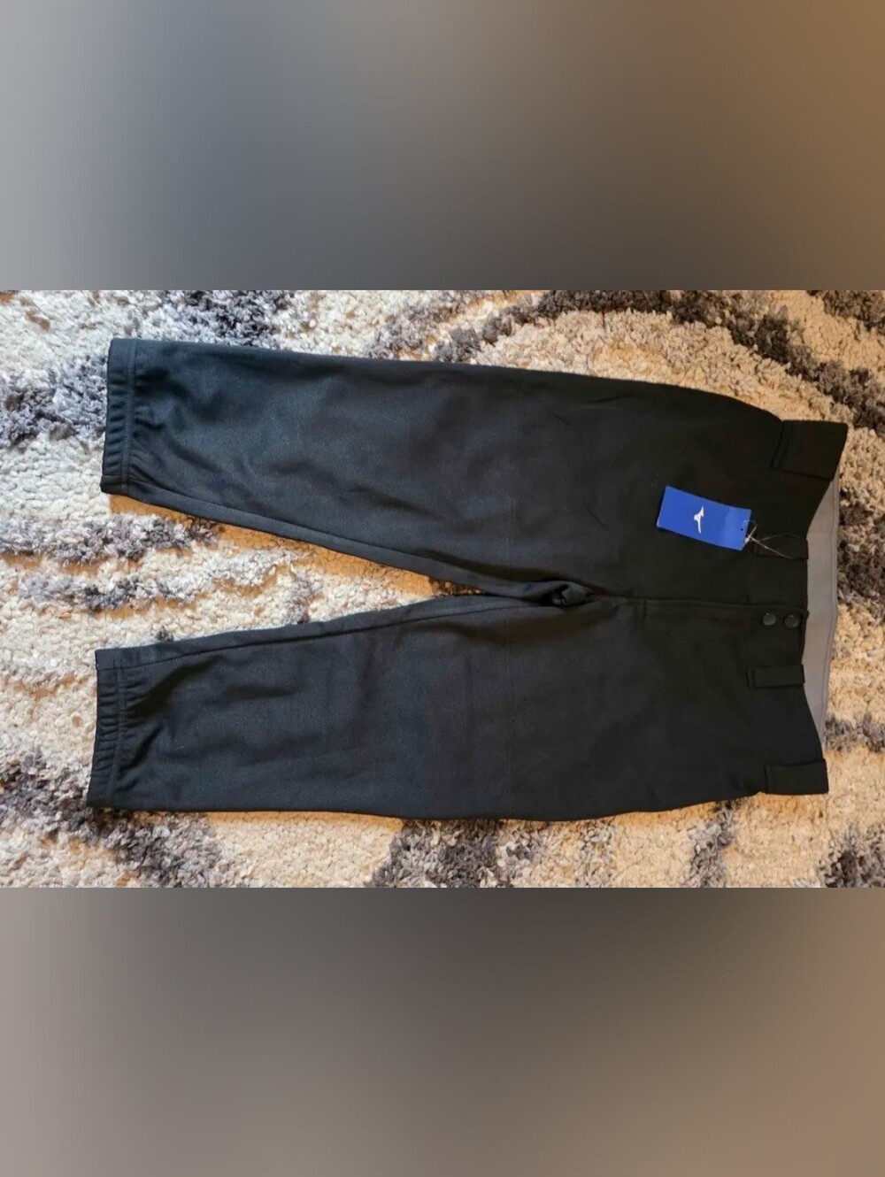 Mizuno Kids Black Athletic Pants with Elastic Ankles